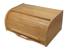 Bread Box Premium apresenta tampo de rolo de madeira de bambu natural Bread Box Premium apresenta tampo de rolo de madeira de bambu natural