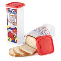 Bread Loaf Keeper Stock Your Home Fresh Storage, pacote com 2 unidades
