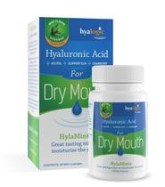 Breath Mints Hyalogic Hyamints para boca seca, sem açúcar, 60 quilates Breath Mints Hyalogic Hyamints para boca seca, sem açúcar, 60 quilates