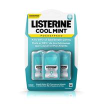 Breath Strips Listerine Pocketpaks Cool Mint (72 unidades)