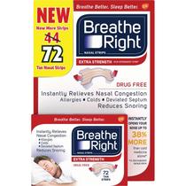 Breathe Right Dilatador Nasal Extra Em Tiras - 72 Unidades