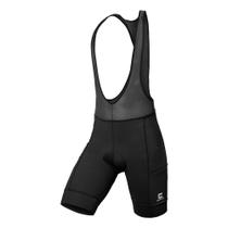 Bretelle 3D Compress TD Masculino Preto com Bolso Ciclismo Bike