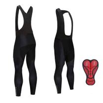 Bretelle Calça Longo Com Forro em Gel Mtb D80 Preto Unissex