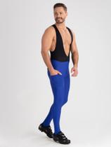 Bretelle Ciclismo Masculino Pernas Longas Golden Azul Savancini (031)