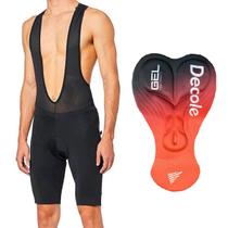 Bretelle Curto Ciclismo com Forro Gel 3D Unissex Bermuda Confortável -