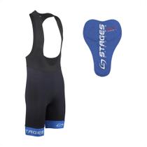 Bretelle de Ciclismo Stages Masculino Tam. G Preto Forro Bidensidade Proteção UV50+ Confortável Atrio - VB073 Bretelle de Ciclismo Stages Masculino Tam. G Preto Forro Bidensidade Proteção UV50+ Confortável Atrio - VB073