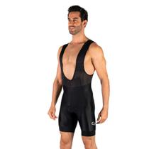 Bretelle Gel Poliamida e Elastano Cabani Sports Preto Liso Masculino Bretelle Gel Poliamida e Elastano Cabani Sports Preto Liso Masculino