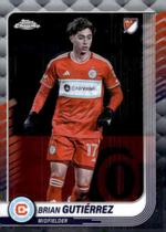 Brian Gutierrez Cartão de Futebol Topps Chrome MLS 2025 89 Brian Gutierrez Cartão de Futebol Topps Chrome MLS 2025 89