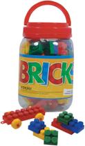 Bricks Blocos de Montar Infantil Educativo 56 Peças Pais & Filhos +4 Meses