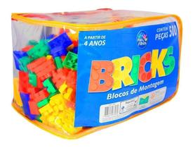 Bricks Bolsa Plástica Com 500 Bloquinhos De Montar De Plast (931618) - Pais e Filhos