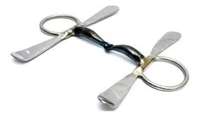 Bridão Tala Colher Inox Embocadura De Doma E Adestrament