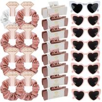Bridesmaid Hair Claws Ciulaiy, 10 cm, quadrado, branco e ouro rosa