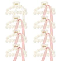 Bridesmaid Proposal Hair Claw Clips DEEKA, pacote com 8 pérolas