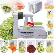 Brieftons Espiralizador de vegetais de Mesa com 10 lâminas Brieftons Espiralizador de vegetais de Mesa com 10 lâminas