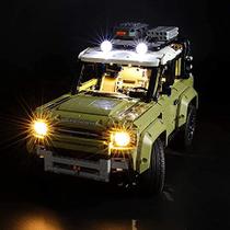 BrikSMAX Led Lighting Kit para Land Rover Defender - Compatível com lego 42110 blocos de construção modelo - não incluir o conjunto lego