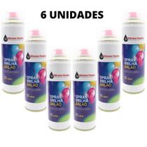Brilha Balão Spray Bexiga Festa Buffet 300Ml Decoração 6 Un