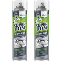 Brilha Inox Alumínio Spray Super Dom Brilho Instantaneo C/2 - DomLine