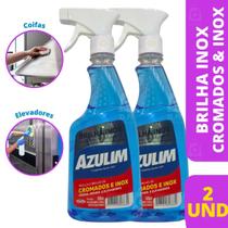 Brilha Inox Azulim Restaura Brilho Polidor Gatilho 2 X 500ml