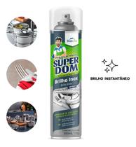 Brilha Inox Spray Super Dom 300ml Ação Duradoura Brilho Brilha Inox Spray Super Dom 300ml Ação Duradoura Brilho