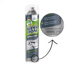 Brilha Inox Super Domline 300ml Spray Aerossol Baston