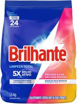 Brilhante Limpeza Total - Lava Roupas Em Pó Roupas Brancas E Coloridas Ativo Concentrado Pacote 1.6Kg Brilhante Limpeza Total - Lava Roupas Em Pó Roupas Brancas E Coloridas Ativo Concentrado Pacote 1.6Kg