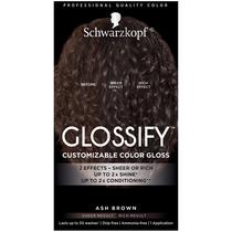 Brilho de cor Schwarzkopf Glossify Ash Brown 200mL