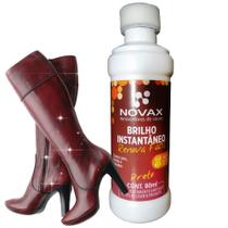 Brilho Instantâneo Novax 80ml Para Botas Sapatos E Coturnos