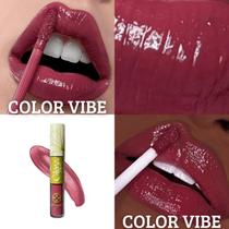 Brilho labial bitarra beauty 4ml - COLOR VIBE - textura leve, cremoso, hidratação com e sem glitter, versatil, look hibrido, Combine o poder de cobertura com o brilho sofisticado do gloss.