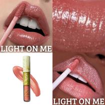 Brilho labial bitarra beauty 4ml - LIGHT ON ME - textura leve, cremoso, hidratação com e sem glitter, versatil, look hibrido, Combine o poder de cobertura com o brilho sofisticado do gloss.