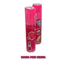 Brilho labial candy maria pink maquiagem infantil