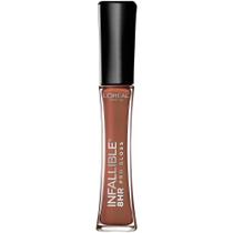 Brilho labial L'Oréal Paris Infallible 8 horas hidratando Barely Nude Brilho labial L'Oréal Paris Infallible 8 horas hidratando Barely Nude