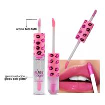 Brilho Labial Lip Gloss Magic Glitter TuttiFrutti 2x1 Pink21 - Pink 21