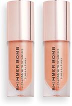 Brilho labial Makeup Revolution Shimmer Bomb 4,5 mL com vitamina E