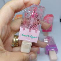 Brilho Labial Picolé Amor Anjo Glitter Rosa Hidratante e Cheiroso Lábios Radiantes!
