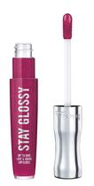 Brilho labial Rimmel Stay Glossy 400 Berry Bad 5,3 ml, não pegajoso Brilho labial Rimmel Stay Glossy 400 Berry Bad 5,3 ml, não pegajoso