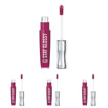 Brilho labial Rimmel Stay Glossy 400 Berry Bad 5,3 ml (pacote com 4) Brilho labial Rimmel Stay Glossy 400 Berry Bad 5,3 ml (pacote com 4)