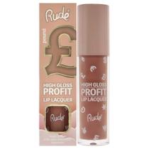 Brilho labial Rude Cosmetics High Gloss Profit Pound 4 ml para mulheres Brilho labial Rude Cosmetics High Gloss Profit Pound 4 ml para mulheres