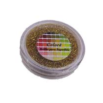 Brilho para superficie, Gliter Dourado 35PP 1,5g LullyCandy Rizzo Confeitaria