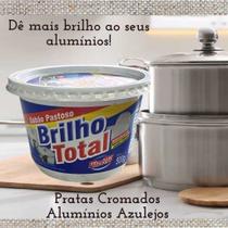 Brilho Total Pote Limpa Alumínio Panelas Pratas 500gr