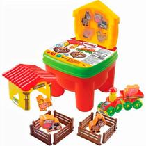 Brincadeira Fazendinha 20 pçs com Adesivos Sortida MK312 - Dismat