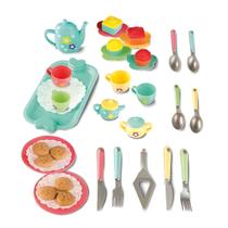 Brincadeira Infantil Hora do Chá Divertido 33 Peças Brinquedo - Zoop Toys