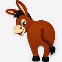 Brincadeira São João Festa Junina Quermesse Painel Jogo Rabo No Burro 3D EVA Realista Grande