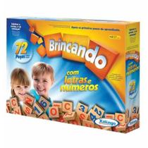 Brincando com Letras e Números 72 Peças Brincando com Letras e Números 72 Peças