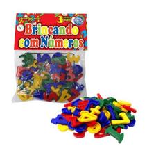 Brincando com Números Brics 56 Peças - Pais e Filhos - Brincando com Números Brics 56 Peças - Pais e Filhos -