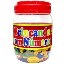 Brincando com numeros pote com 168 pecas pais e filhos