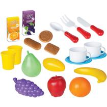 Brincando de casinha cesta de picnic vermelha - BRASKIT Brincando de casinha cesta de picnic vermelha - BRASKIT