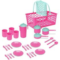 Brincando de Casinha Cesta Leva Papinha 28 Peças