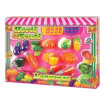 BRINCANDO DE CASINHA HORTIFRUTI LEGUMES C/tiras autocolantes BRASKIT BRINCANDO DE CASINHA HORTIFRUTI LEGUMES C/tiras autocolantes BRASKIT