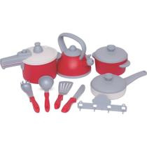 Brincando de Casinha Jogo de Panelinhas Gourmet VM com 10 Peças Brincando de Casinha Jogo de Panelinhas Gourmet VM com 10 Peças