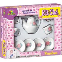 Brincando de Casinha KIT CHÁ Porcelana 9 Peças